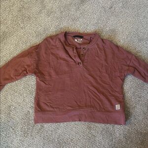 Carhartt Burgundy Henley Shirt